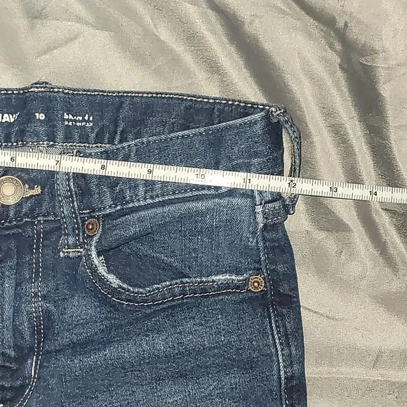 Boys size 10 Old Navy jeans slim fit adjustable waist boot leg fit - Picture 2 of 6